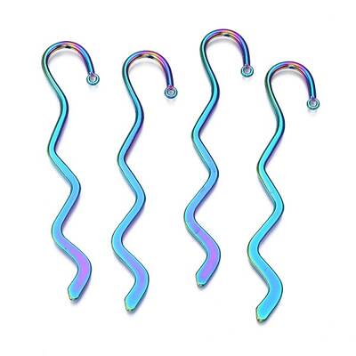 Rainbow Color Alloy Bookmark Findings