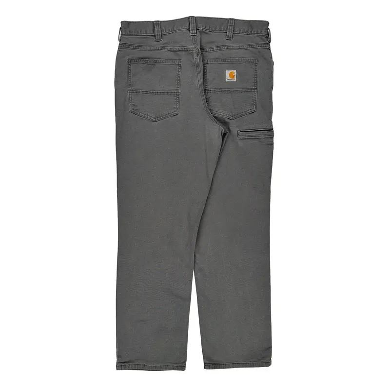 Relaxed Fit Carhartt Trousers - 34W 29L Grey Cotton Blend