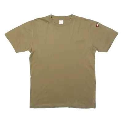 Suisse Military Mens T-Shirt Brown Crew Neck L