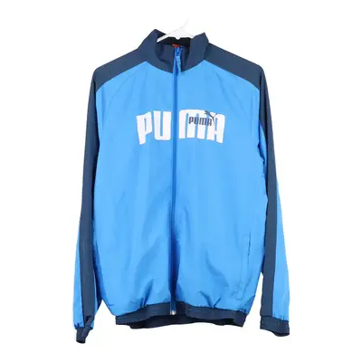 Age 16 Puma Spellout 1/4 Zip - 2XL Blue Polyester | Size: xx-large