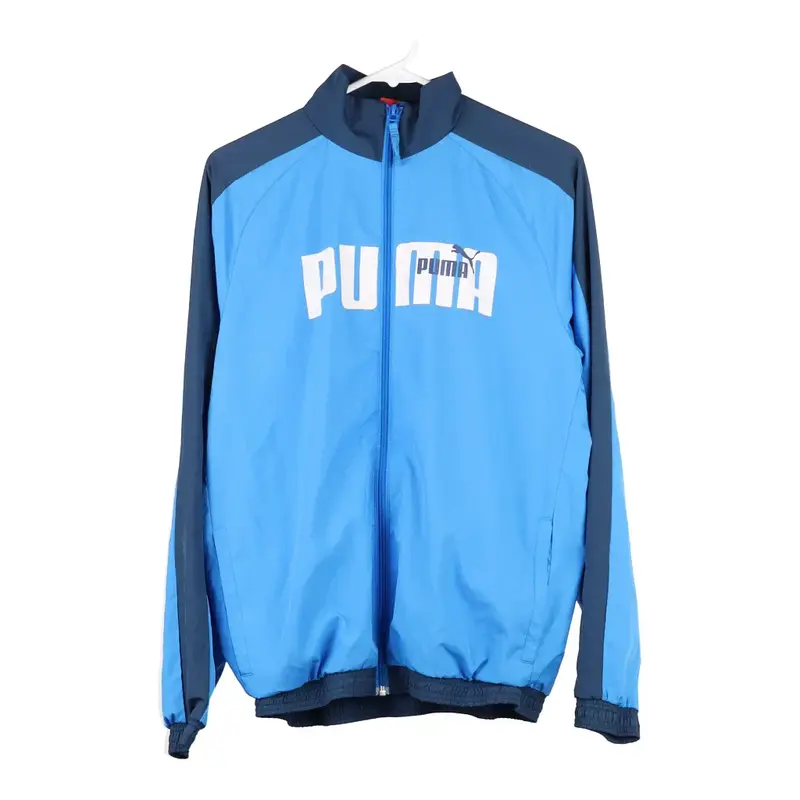 Age 16 Puma Spellout 1/4 Zip - 2XL Blue Polyester | Size: xx-large