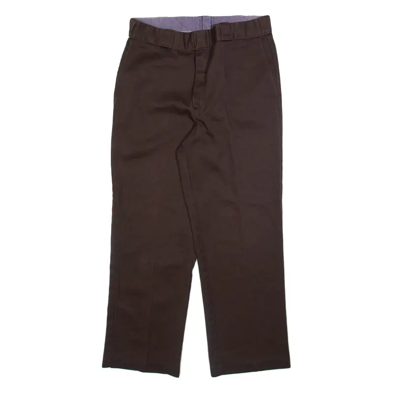 DICKIES Mens Trousers Grey Regular Straight W32 L28