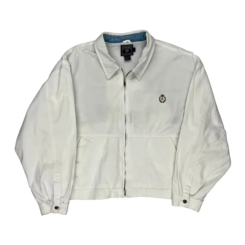 Chaps Ralph Lauren Jacket - Large White Cotton