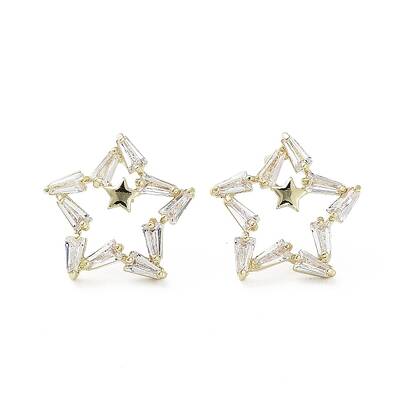 Star Cubic Zirconia Stud Earrings