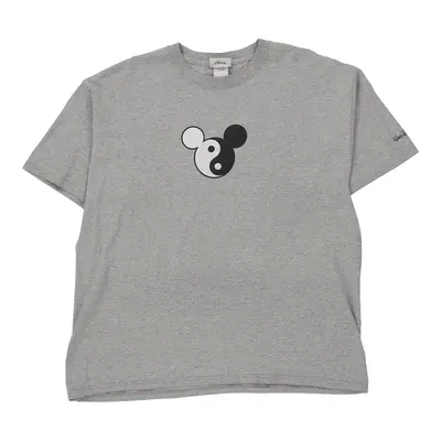 Disney Graphic T-Shirt - Large Grey Cotton
