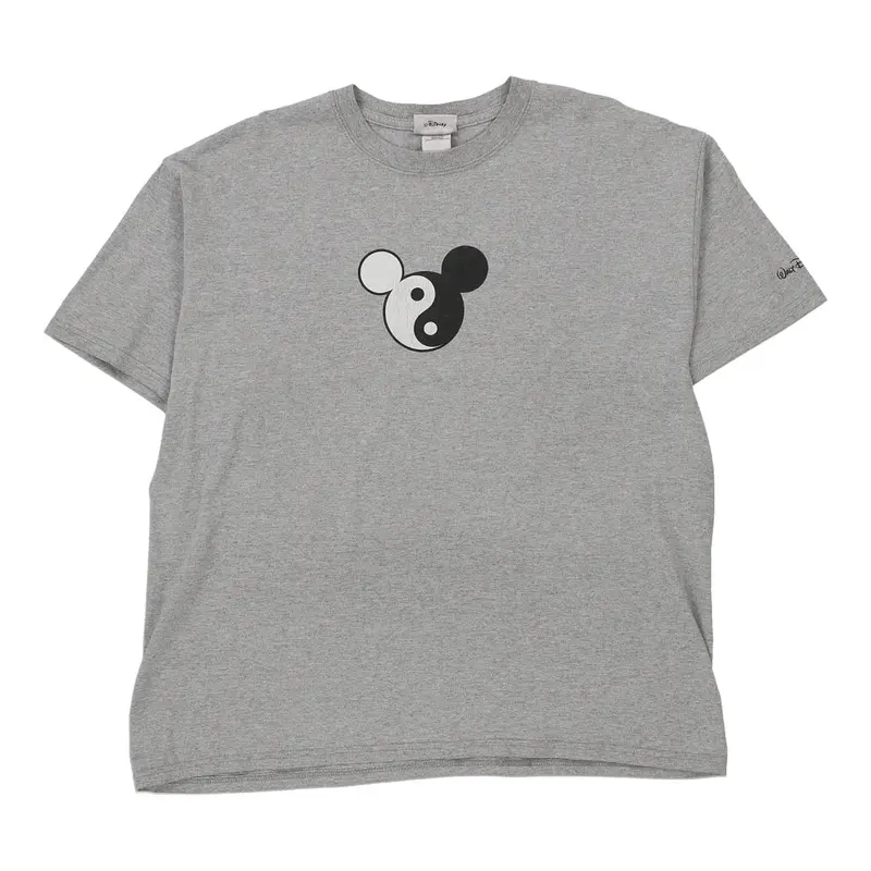 Disney Graphic T-Shirt - Large Grey Cotton