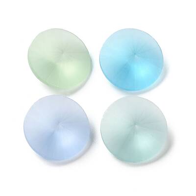 Frosted Glass Rhinestone Cabochons