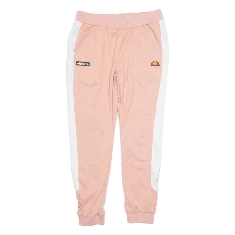 ELLESSE Womens Joggers Pink Tapered UK 14 W32 L30
