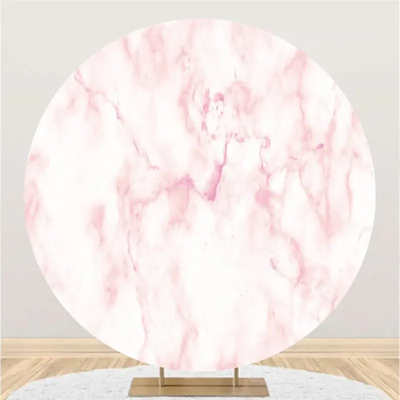 Aperturee Abstract Pink And White Graffiti Art Round Backdrops | Circle Background For Party | Round Party Backdrops | Circle...