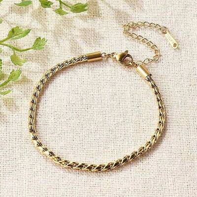 304 Stainless Steel Rope Chain Bracelets for Women