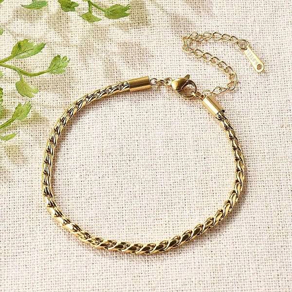 304 Stainless Steel Rope Chain Bracelets for Women