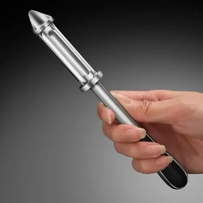 Stainless Steel Vegetable Peeler, Dual Ended Stainless Steel Rotating Blade Vegetable Peeler, Fruit Peeler, Kitchen Utensils ...