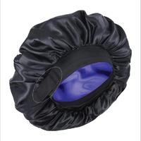 Unisex Double Layered Satin Hair Bonnet for Sleep with Elastic Adjustable Strap, Protects Hairstyles & Moisture, Prevents Pil...