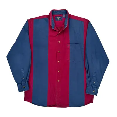 Apparel Workshop Striped Shirt - Medium Block Colour Cotton