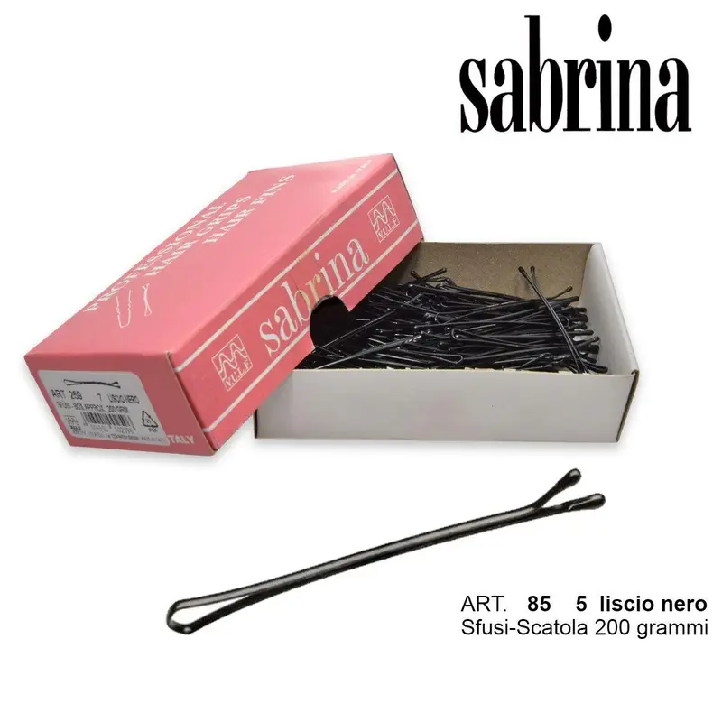 Sabrina clip pall.n.5 smooth black-loose 200 grams