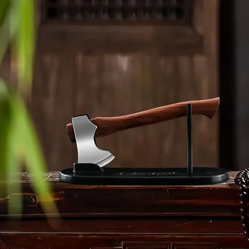 Mini axe, stainless steel unboxing tool, desktop ornament, multifunctional home helper