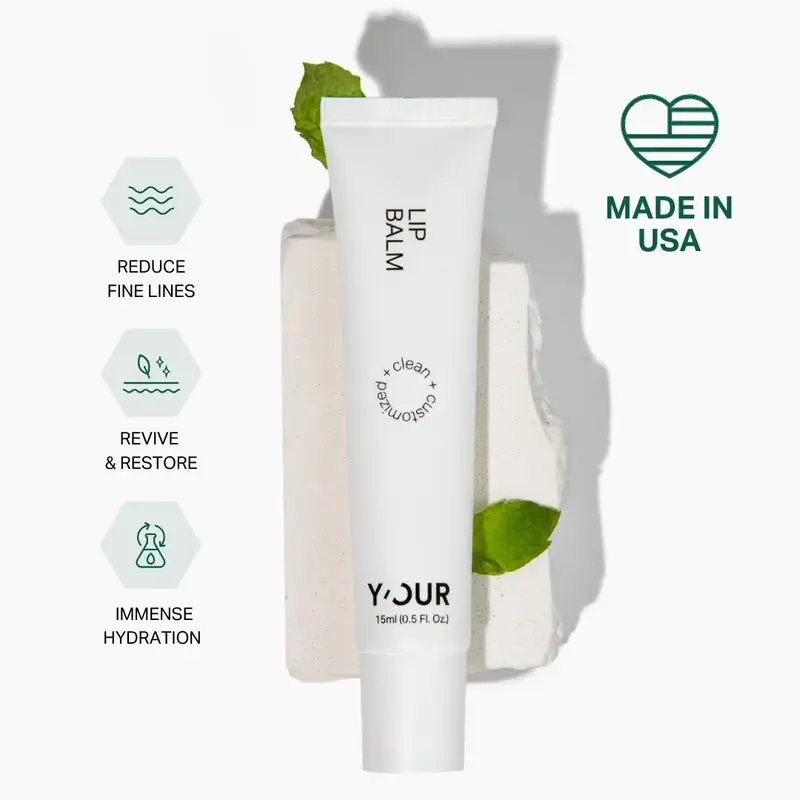 Intensive Lip Balm by Y’OUR | Soothing Lip Care | Shea Butter, Hyaluronic Acid & Rosehip Oil | Lightweight | Lasting Hydrat...