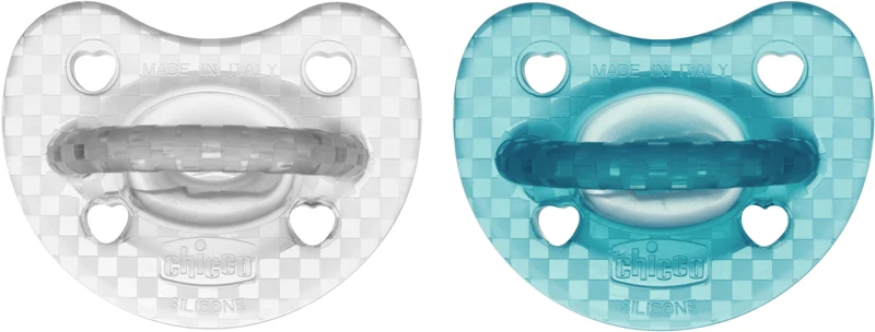 Chicco Physio Form Luxe pacifier 16-36 m grey/mint 2 pieces