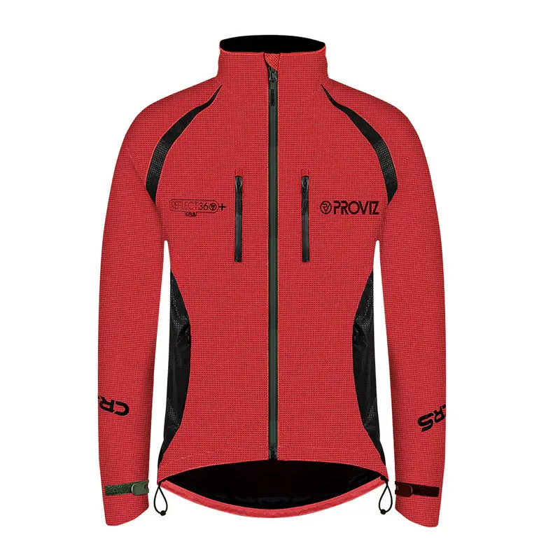 CRS Men's Fully Reflective & Enhanced Waterproof Cycling Jacket