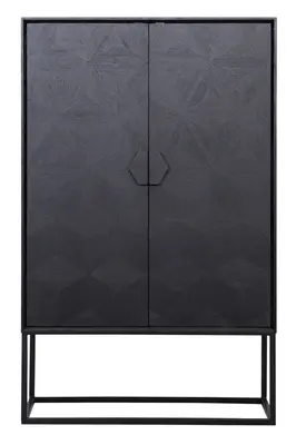 Black Oak Veneer Cabinet | OROA Blax