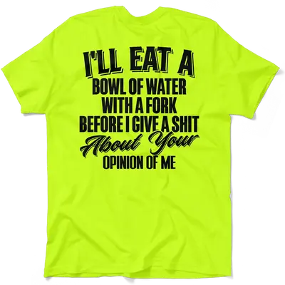 Opinion Of Me - Safety Yellow Pocket T-Shirt