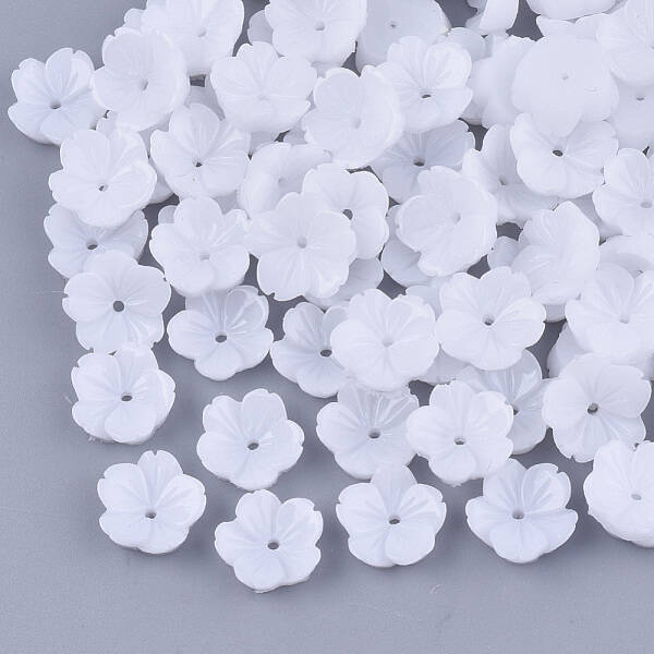 Opaque Resin Bead Caps