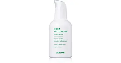 Jayjun Okra Phyto Mucin Gentle Facial Serum To Soothe And Strengthen Sensitive Skin 50ml