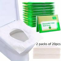 Disposable Toilet Seat Cover, 20pcs/set Portable Disposable Toilet Seat Cover, for Home & Hotel, Summer Gift, Toilet Supplies...
