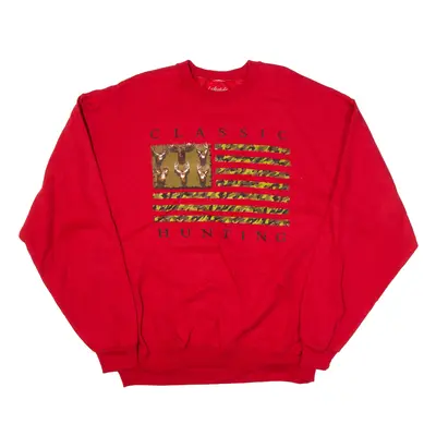 LIFESTYLE Hunting USA Sweatshirt Red Mens XL