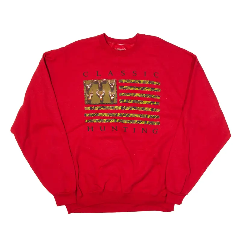 LIFESTYLE Hunting USA Sweatshirt Red Mens XL