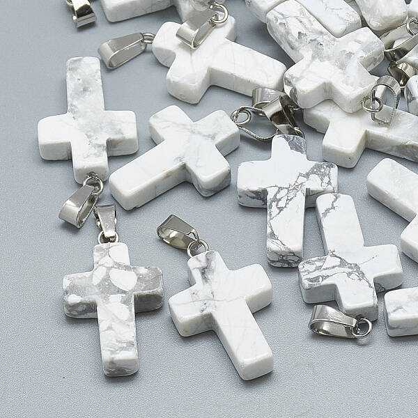 Natural Howlite Pendants