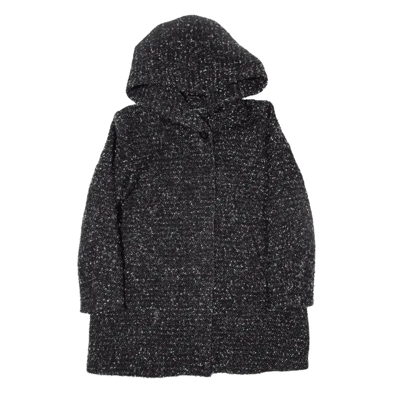 VILLA Overcoat Coat Black 90s Womens XL