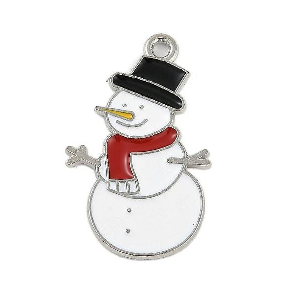 Christmas Theme Alloy Enamel Pendants