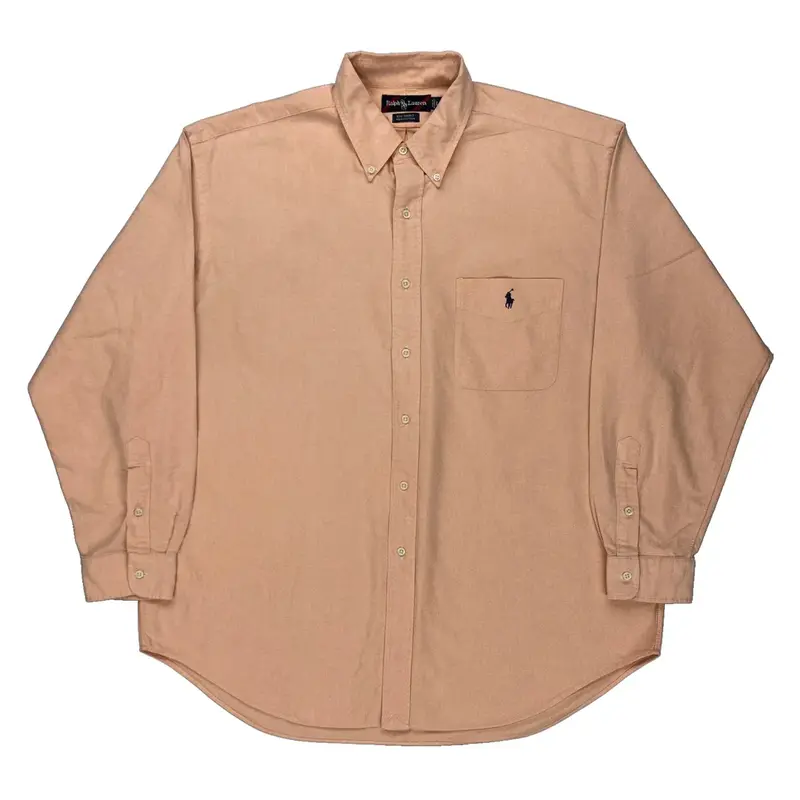 Ralph Lauren Shirt - Large Beige Cotton