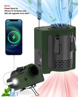 PLAYHOT N610 Rechargeable Waist Fan - 10000mAh Battery Delivers 22H Cooling, Professional 16600RPM Airflow, 5 Adjustable Inte...