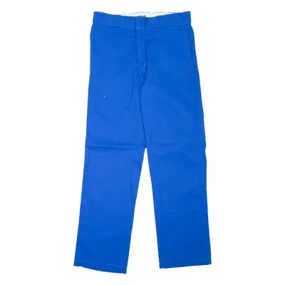 DICKIES 874 Workwear Mens Trousers Blue Regular Straight W32 L32