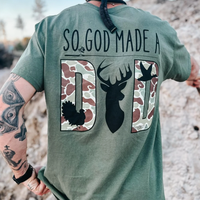 God Made a Dad Short Sleeve Adult Tee #southernboy shirt casual cotton comfortable gift for men women trending summer