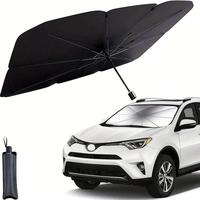 Foldable Car Sunshade Umbrella, Portable Car Windshield Sunshade Umbrella, UV Protective & Heat Insulation Car Sunshade Umbre...