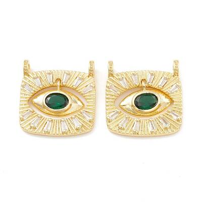 Rack Plating Brass Cubic Zirconia Pendants