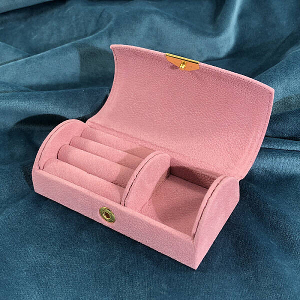 Arched Velvet Jewelry Set Storage Boxes