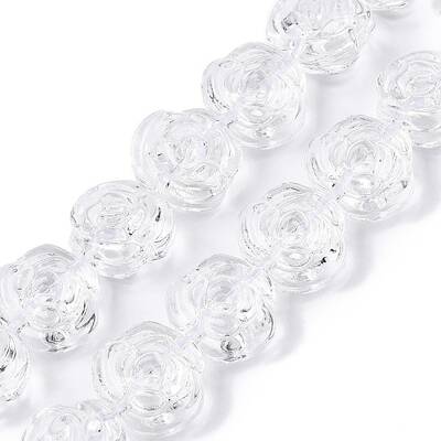 Transparent Glass Beads Strands