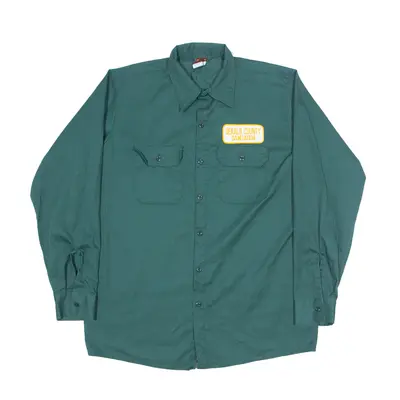 BIG BEN Long Worker Shirt Green 90s Long Sleeve Mens XL