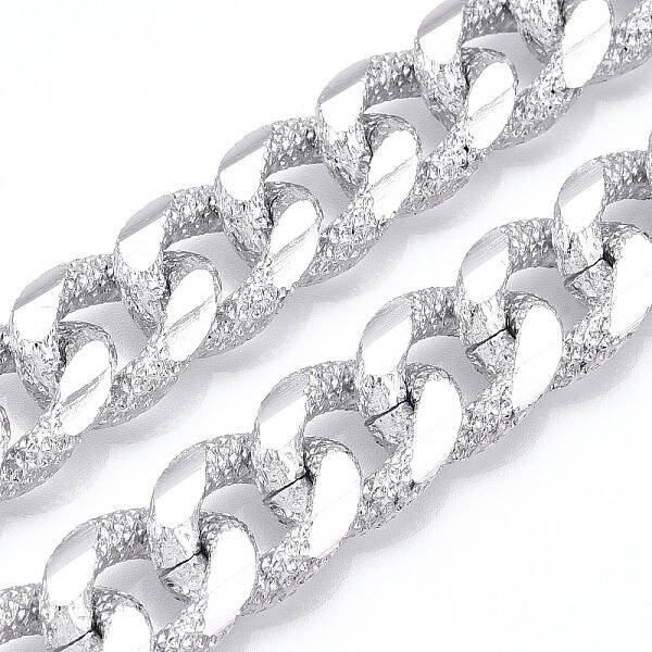 Aluminum Faceted Curb Chains