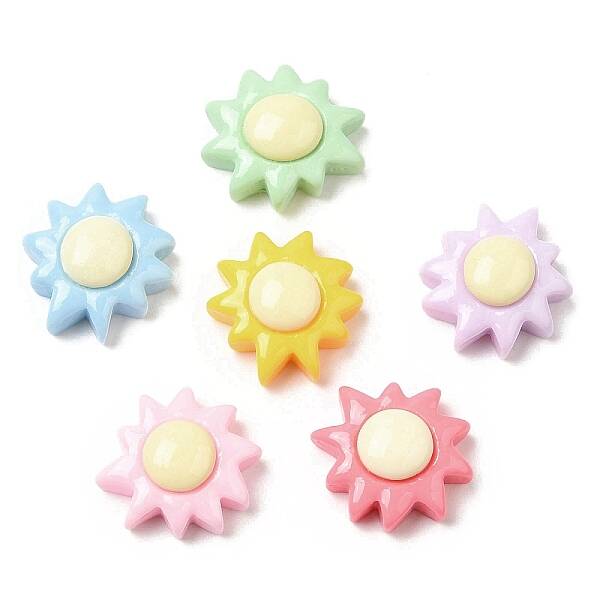 Cartoon Opaque Resin Cabochons