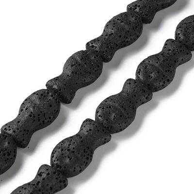 Fish Dyed Natural Lava Rock Beads Strands