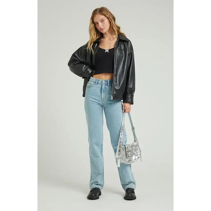 Pacsun Women's '90s Boyfriend Jeans Light Indigo