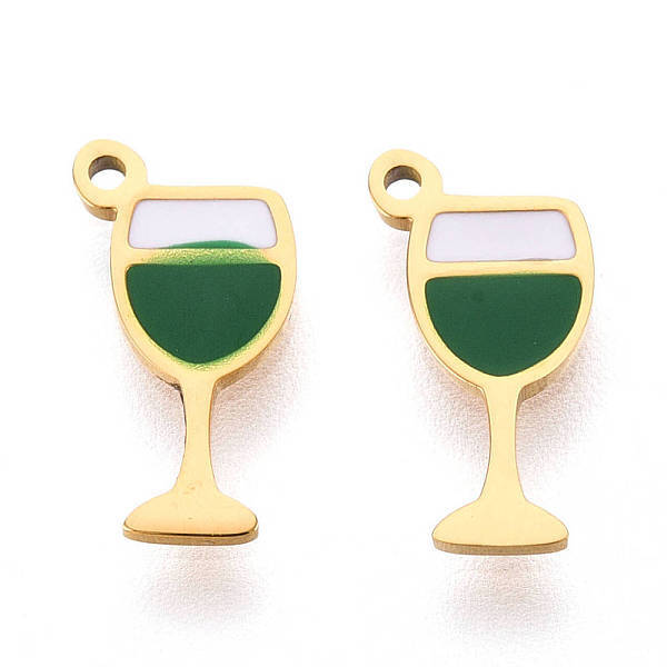 304 Stainless Steel Enamel Charms