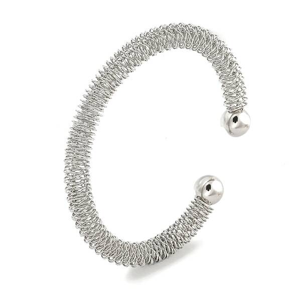 Non-Tarnish Hollowed 304 Stainless Steel Cuff Bangles for Women Men