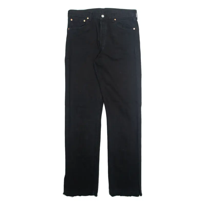 LEVI'S Mens Jeans Black Regular Straight W34 L34