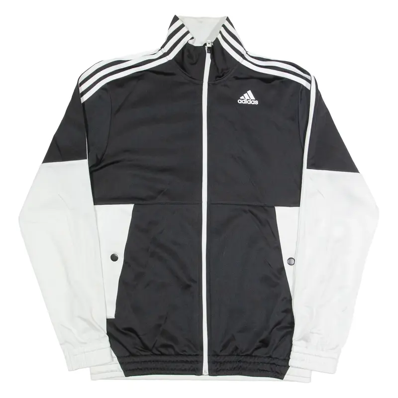 ADIDAS Mens Track Jacket Black Colourblock S